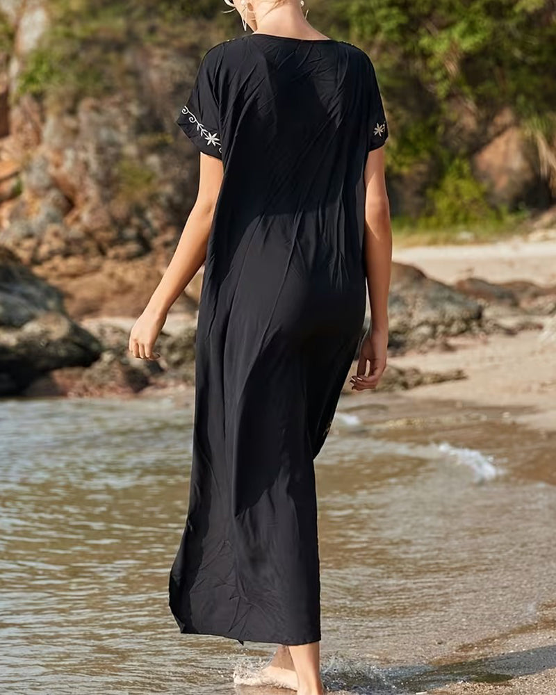 Ethnic Style Retro Short-Sleeved Dress