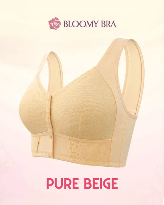 Front Button Comfortable Wireless Lift Bra