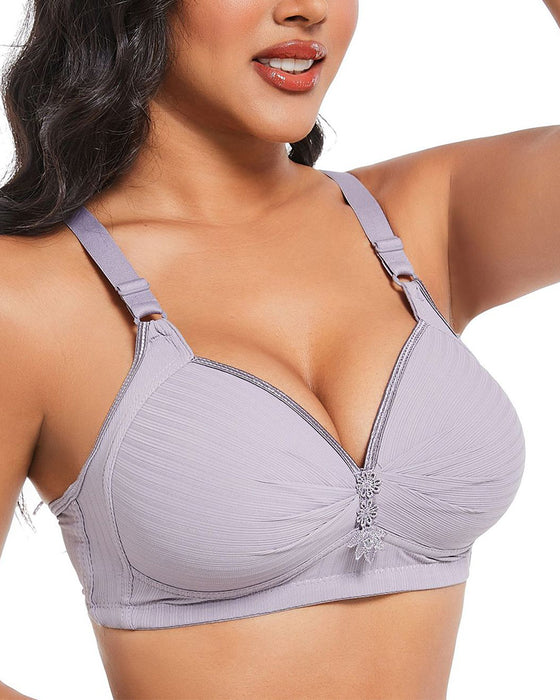 Three-Row Hook Bra