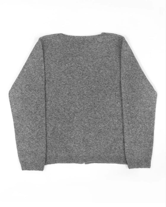 Button Irregular Solid Pullover