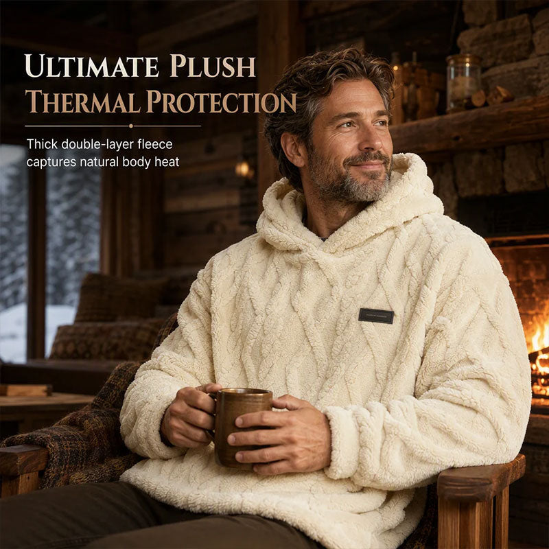 Men's Winter  Jacquard Pattern  Hoodie