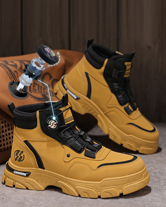 Men's Outdoor Swivel Buckle Work Shoes 🔄👞 – Waterproof 💦, Anti-slip 🚶‍♂️, Comfortable , Breathable 🌬️