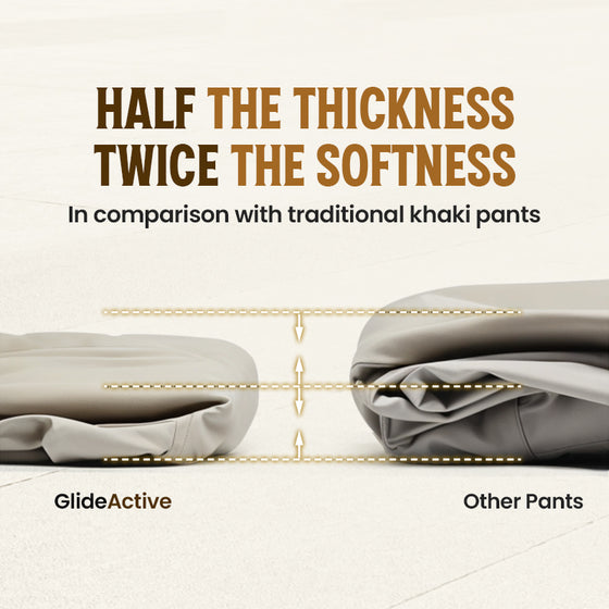 Men's Active Khaki Pants With Expandable Waistband