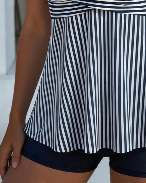 Striped Camisole Two-Piece Tankini