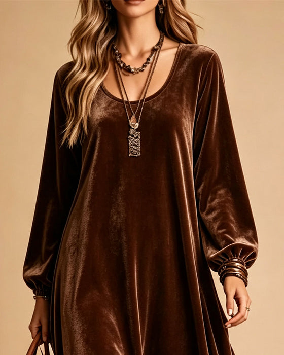 Casual Patchwork Leopard Dress