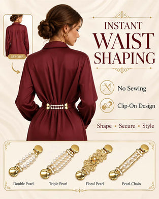 📿Multi-use Waist Cinch Clip | Cardigan & Shawl Clothing Fastener💎