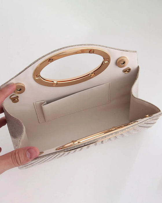 Women's Elegant Glitter Evening Clutch Bag