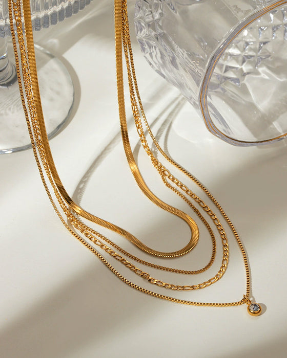 All the Chains Layered Necklace