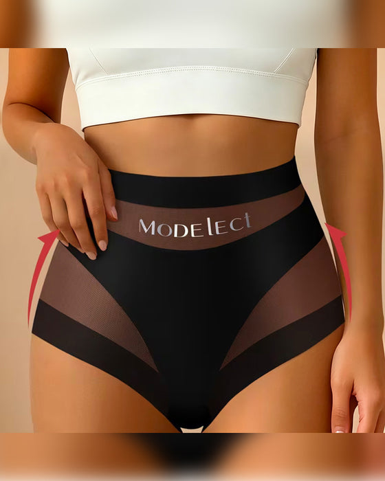 Solid Color See-Through Panties