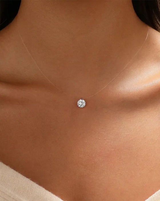 Invisible Simple Pendant Necklace