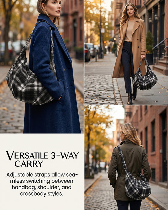 Casual Large-Capacity Crossbody Tote Bag