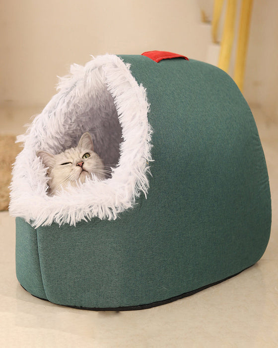 OFFWinter Warm Pet Cave Bed