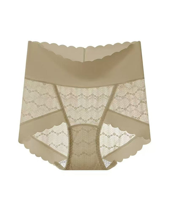 Breathable Seamless High Waist Lace Panties