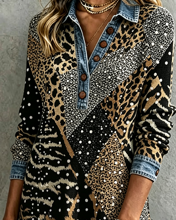 Leopard Animal Casual Dress