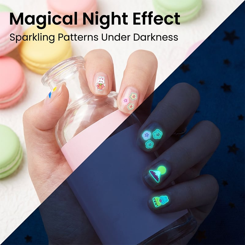 Glow-in-the-Dark Nail Stickers for Kids