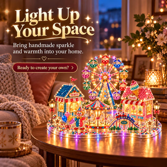 3D LED Christmas Diamond Art DIY Kit