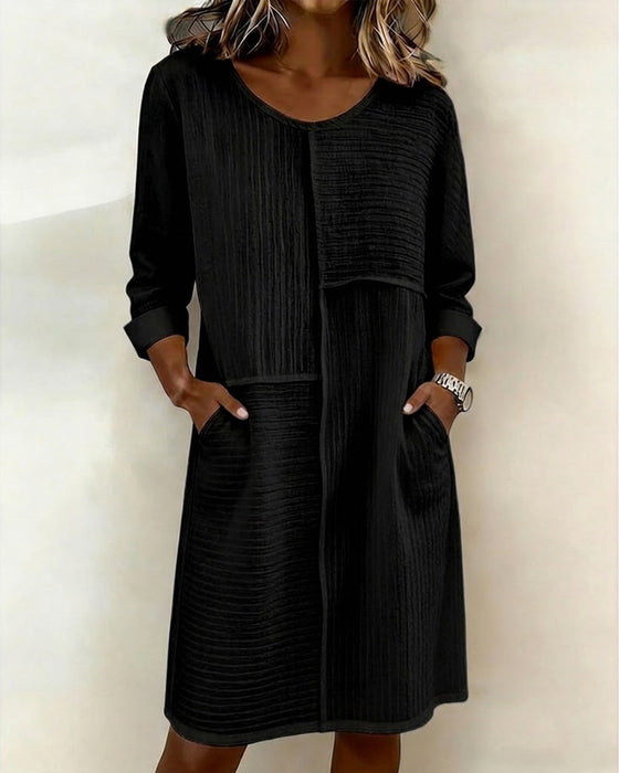 Textured Shift Dress
