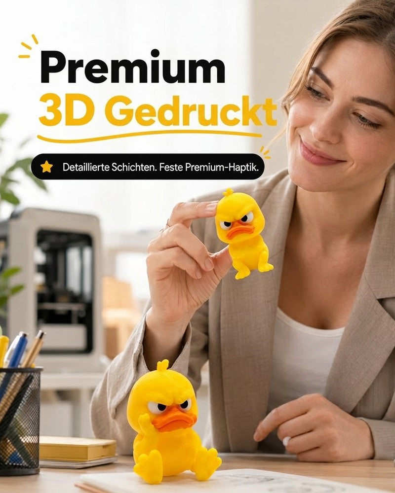 3D Printed Angry Little Yellow Duck