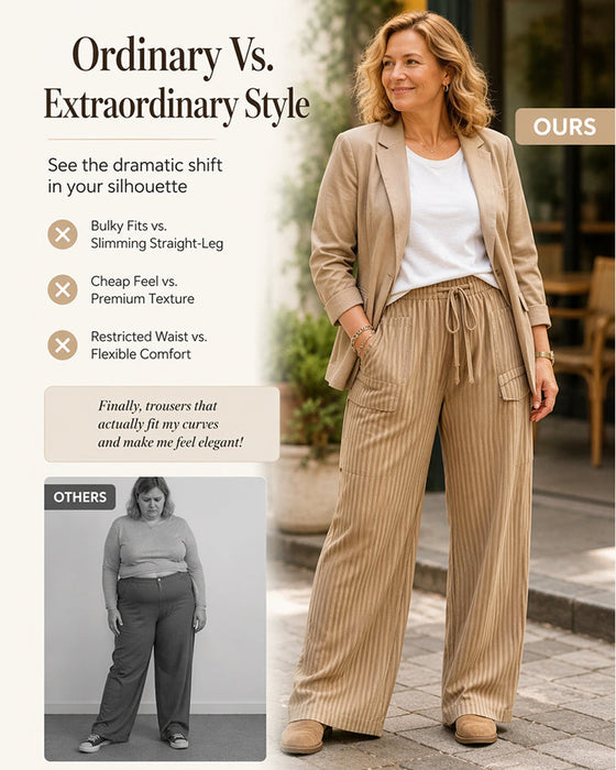 Pocket Drawstring Long Pants