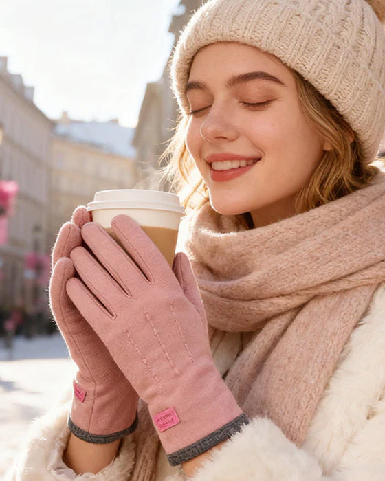 Warm And Windproof Gloves With Touchscreen Function And Anti-Slip Grip