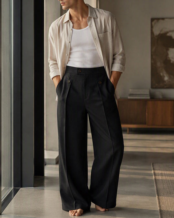⏰Men's Straight Leg Wrinkle Resistant Pants 👖