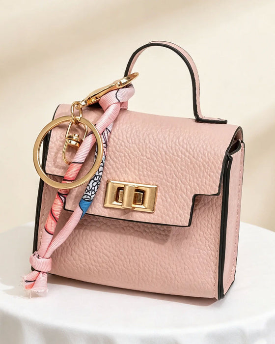 Mini Square Bag Pendant Keychain