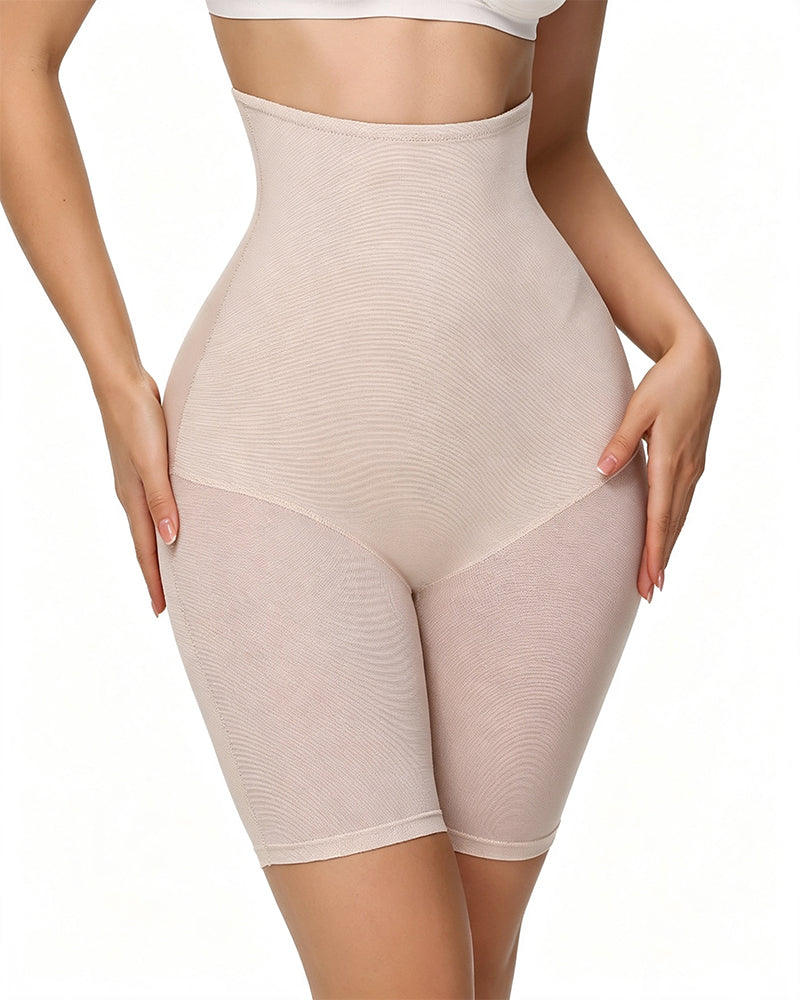 High Waist Cross Double Layer Tummy Control Pants
