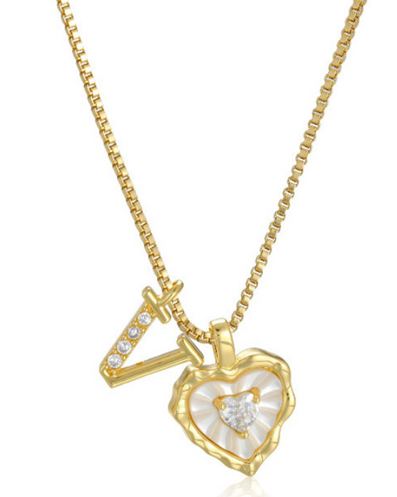 A–Z Micro Pave Letter Pendant Necklace
