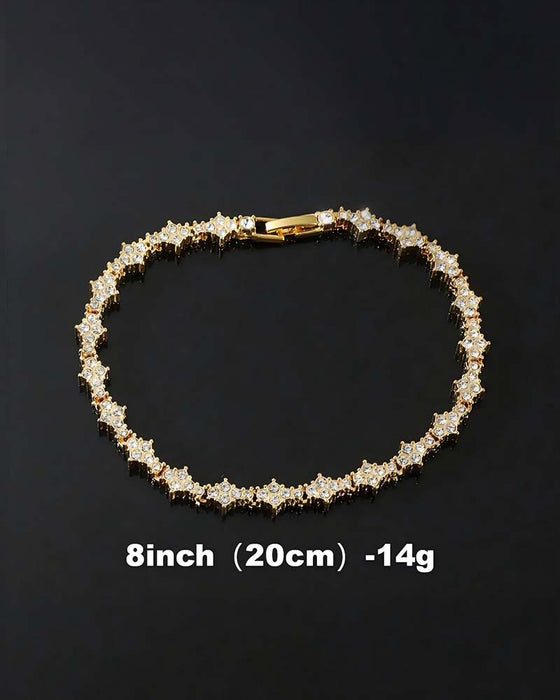 Classic Sparkling Cubic Zirconia Commemorative Bracelet
