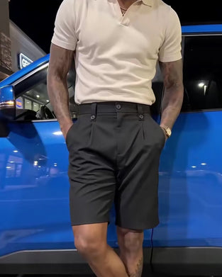Casual Versatile Men's Suit Shorts