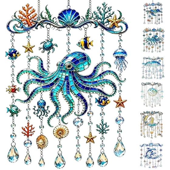 2D Ocean-Themed Wind Chime
