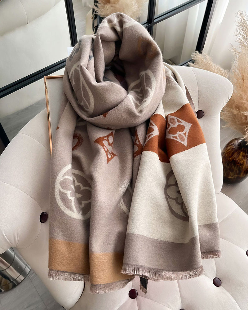 Heart Geometric  Fashion Warm Scarf