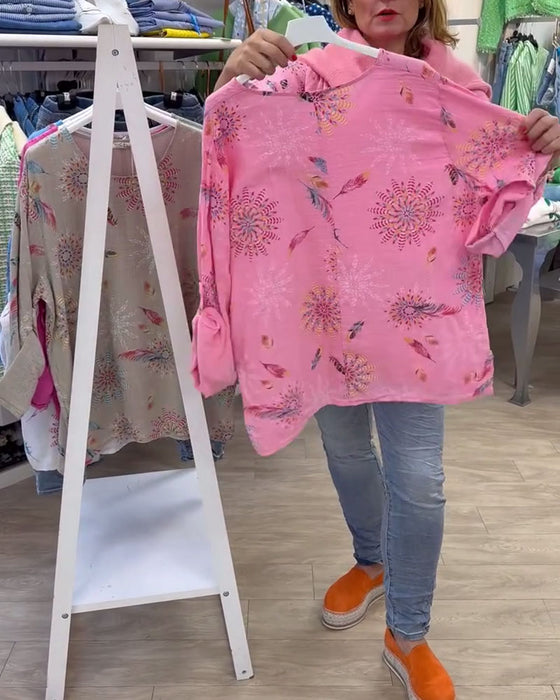 Long-Sleeved Printed T-Shirt