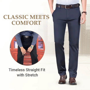Men's High Stretch Straight Fit Pants