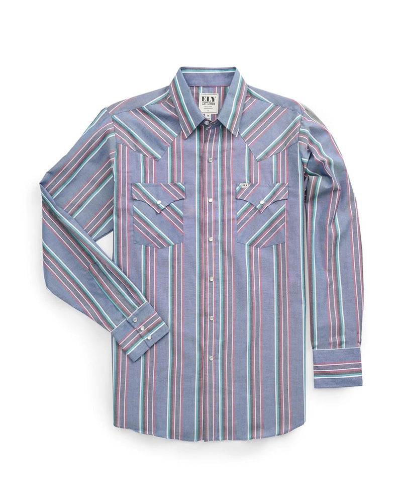 Men's Collared Pocket Plaid Shirt