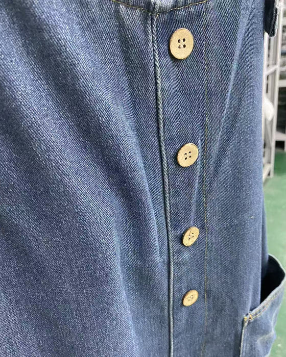 Adjustable Denim Jumpsuit
