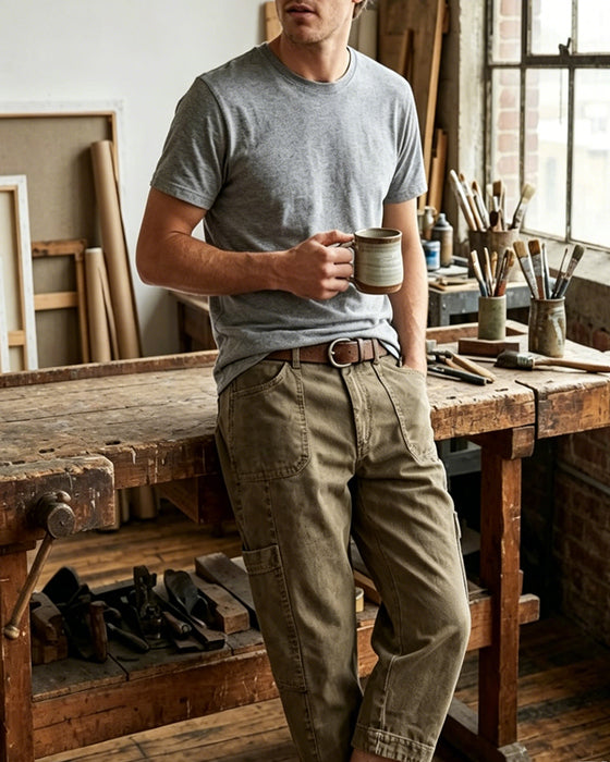 Vintage Design Casual Pants