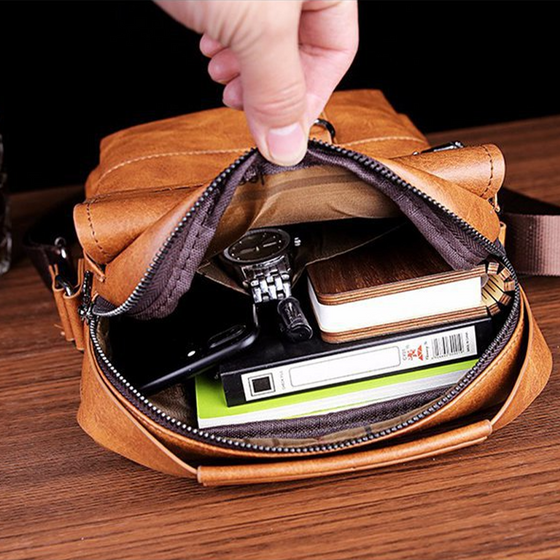 Crossbody Bag Men's Shoulder Bag Vintage