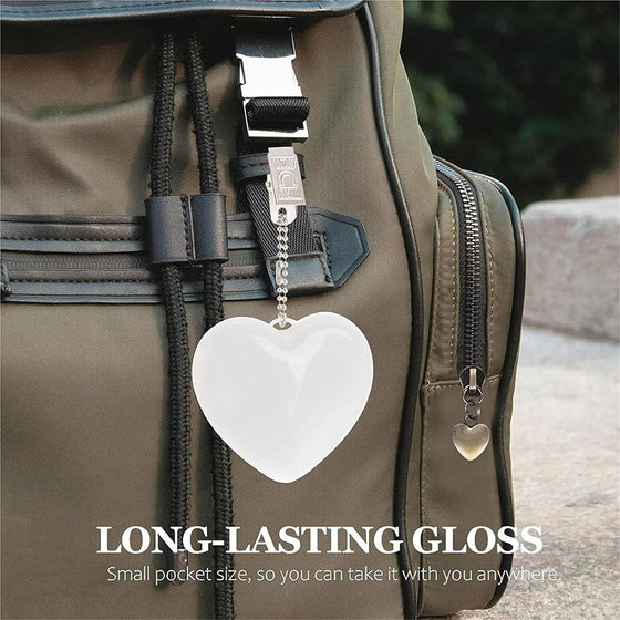 Heart-shaped keychain night light