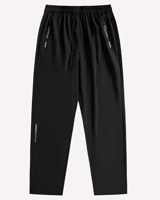 Elastic Waist Letter Print Athletic Pants