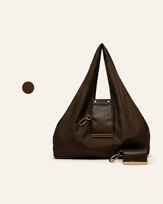 Charm Transformable Bag – Stylish Vegan Leather Tote & Keychain Charm