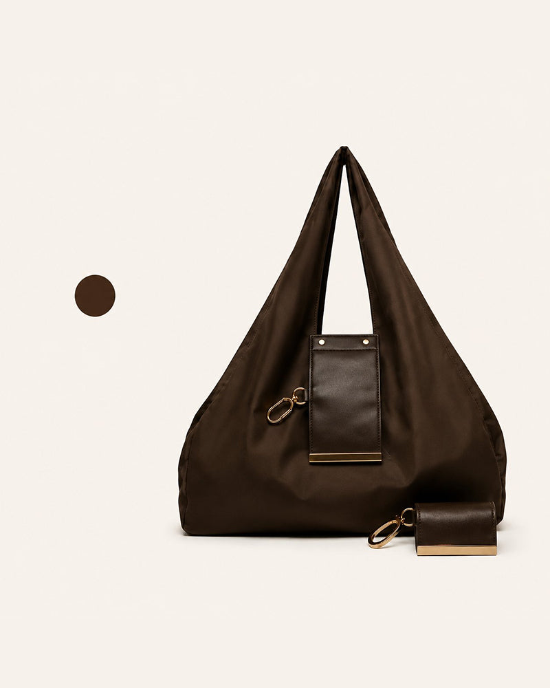 Charm Transformable Bag – Stylish Vegan Leather Tote & Keychain Charm