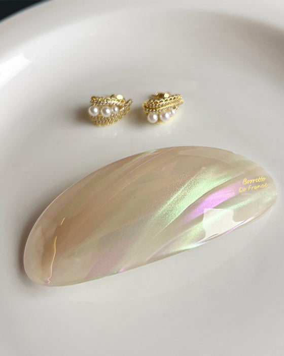 One-word Pone Tail Hairpin Advanced Sense Bangs Clip Half Tie Hair Spring Clip Side Clip Hair Accessories