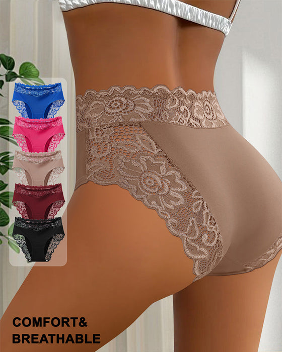 Sexy Lace Mid-Rise Panties-3
