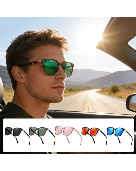Large-Frame Polarized Sunglasses