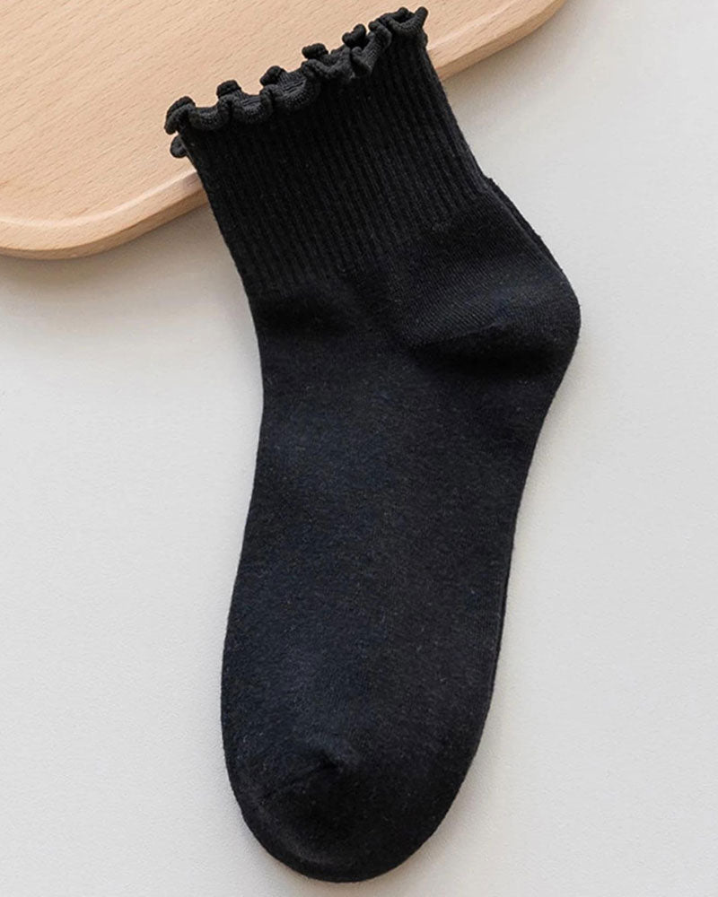 Women's Frill Trim socks (6 pairs)