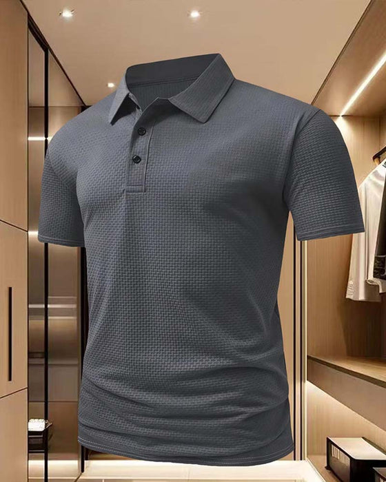 Lapel Placket Button T-Shirts