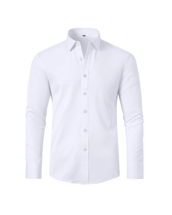 Men's Solid Long Sleeve Shirt