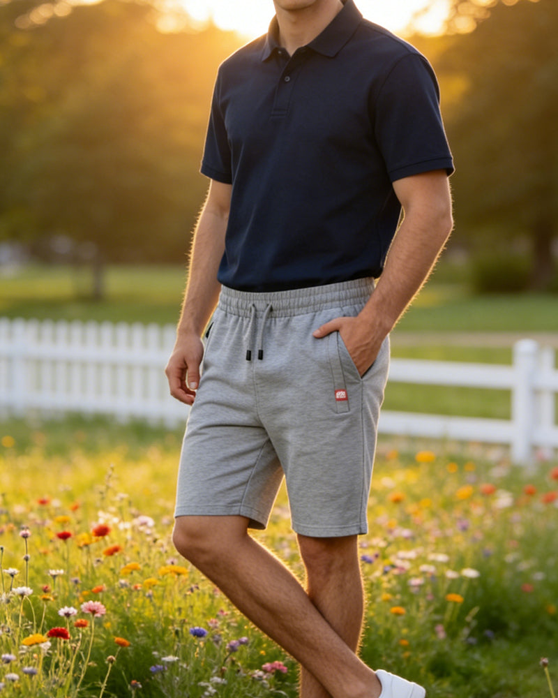 Men's Solid-Color Beach Shorts