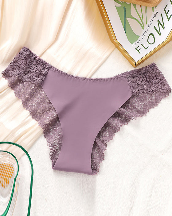 Lace Women's Contrast Lace Panty Set